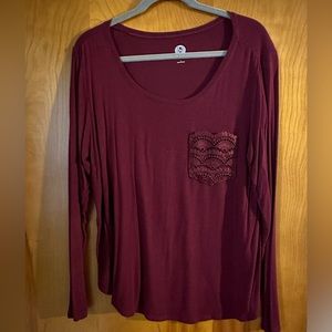Maroon long sleeve